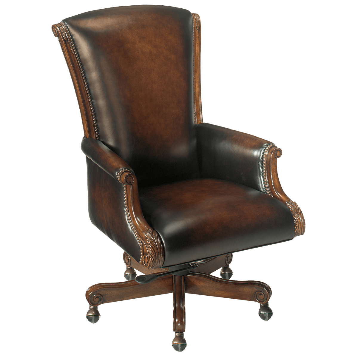 Stetson Leather Office Chair, Brown - Coja