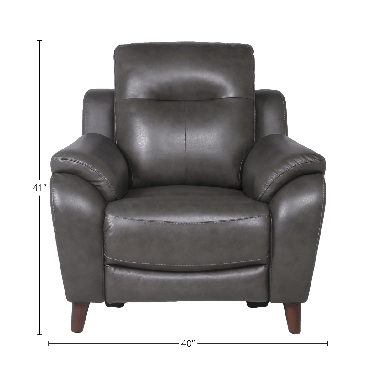 Teretta Upholstered Power Recliner with Articulating Headrest, Gray - Coja