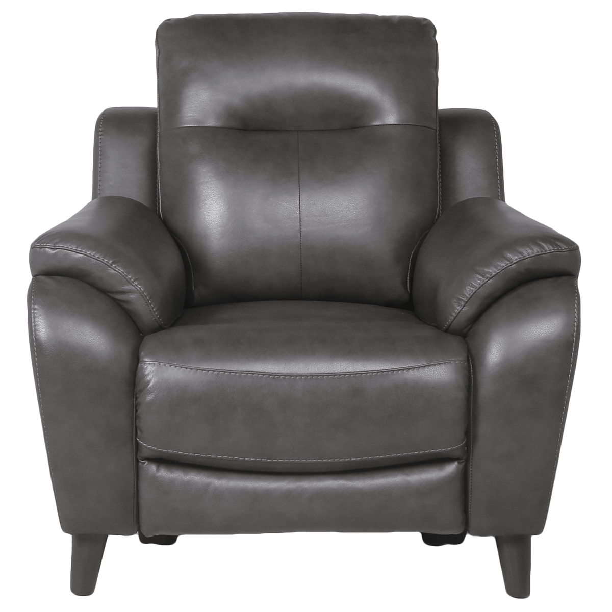 Teretta Upholstered Power Recliner with Articulating Headrest, Gray - Coja