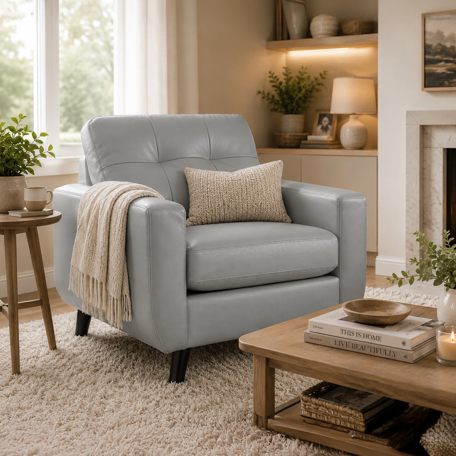 Solera Leather Chair - Coja