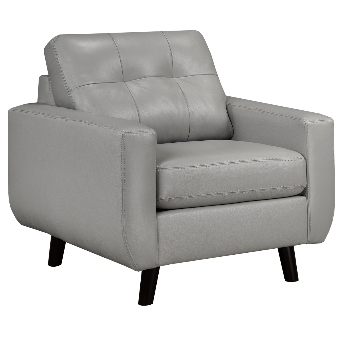 Tiena Leather Sofa and Two Chairs Set
