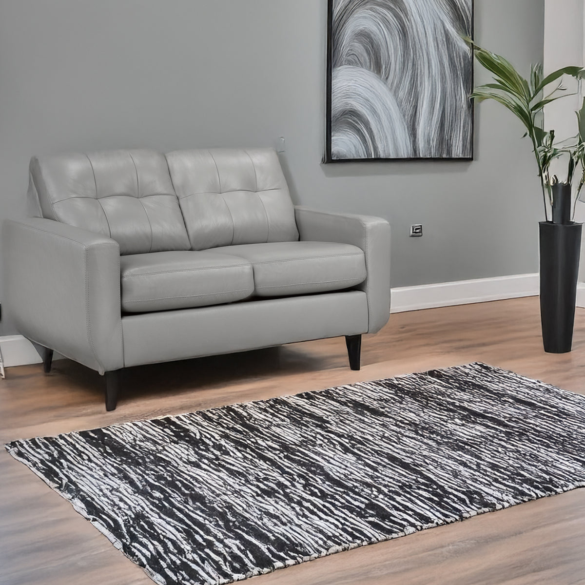 Tiena Leather Loveseat