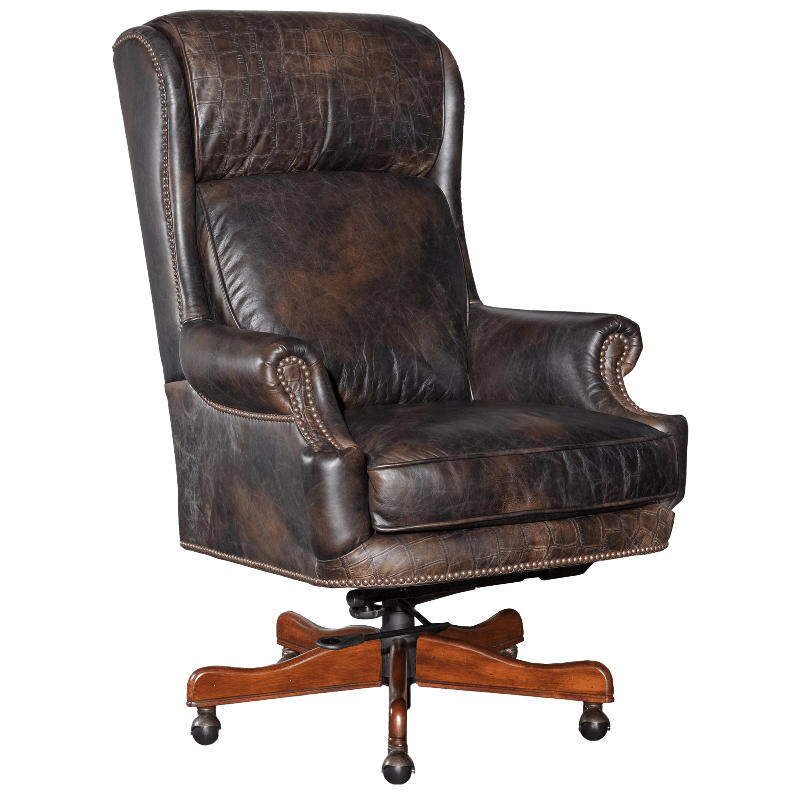 Tobiaas Leather Office Chair, Brown - Coja