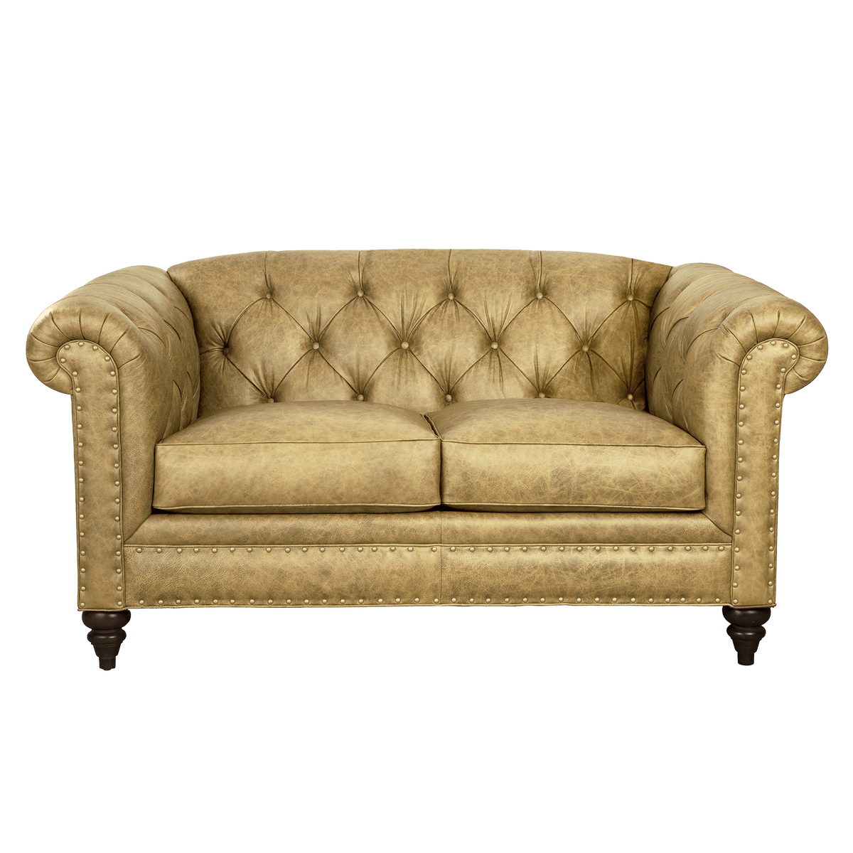 Ulrika Genuine Leather Loveseat - Made in U.S.A. - Coja