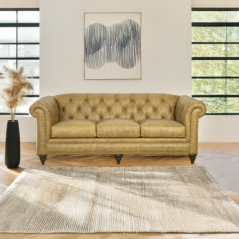 Ulrika Genuine Leather Sofa - Made in U.S.A. - Coja