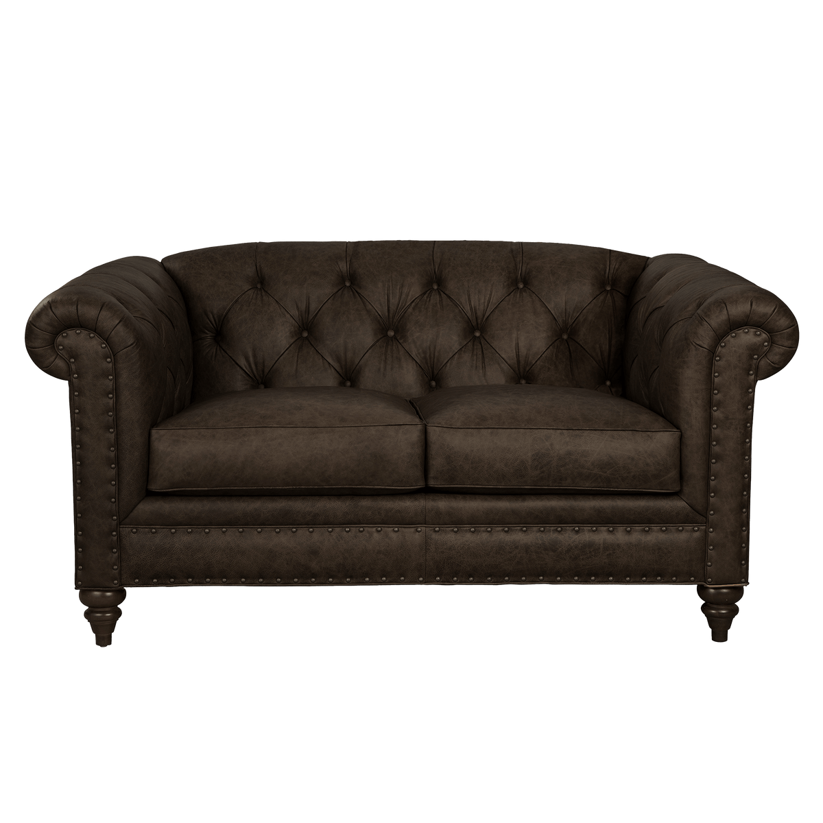 Ulrika Genuine Leather Loveseat - Made in U.S.A. - Coja