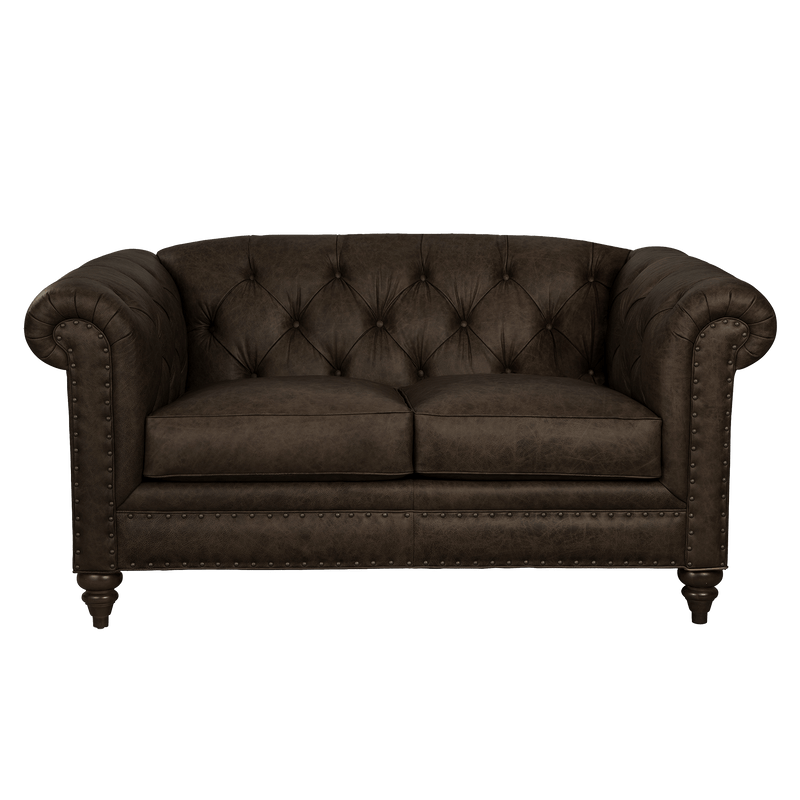 Ulrika Genuine Leather Loveseat - Made in U.S.A. - Coja