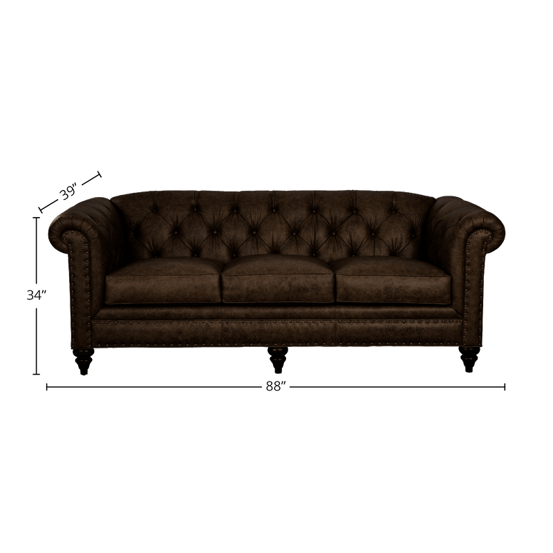 Ulrika Genuine Leather Sofa - Made in U.S.A. - Coja