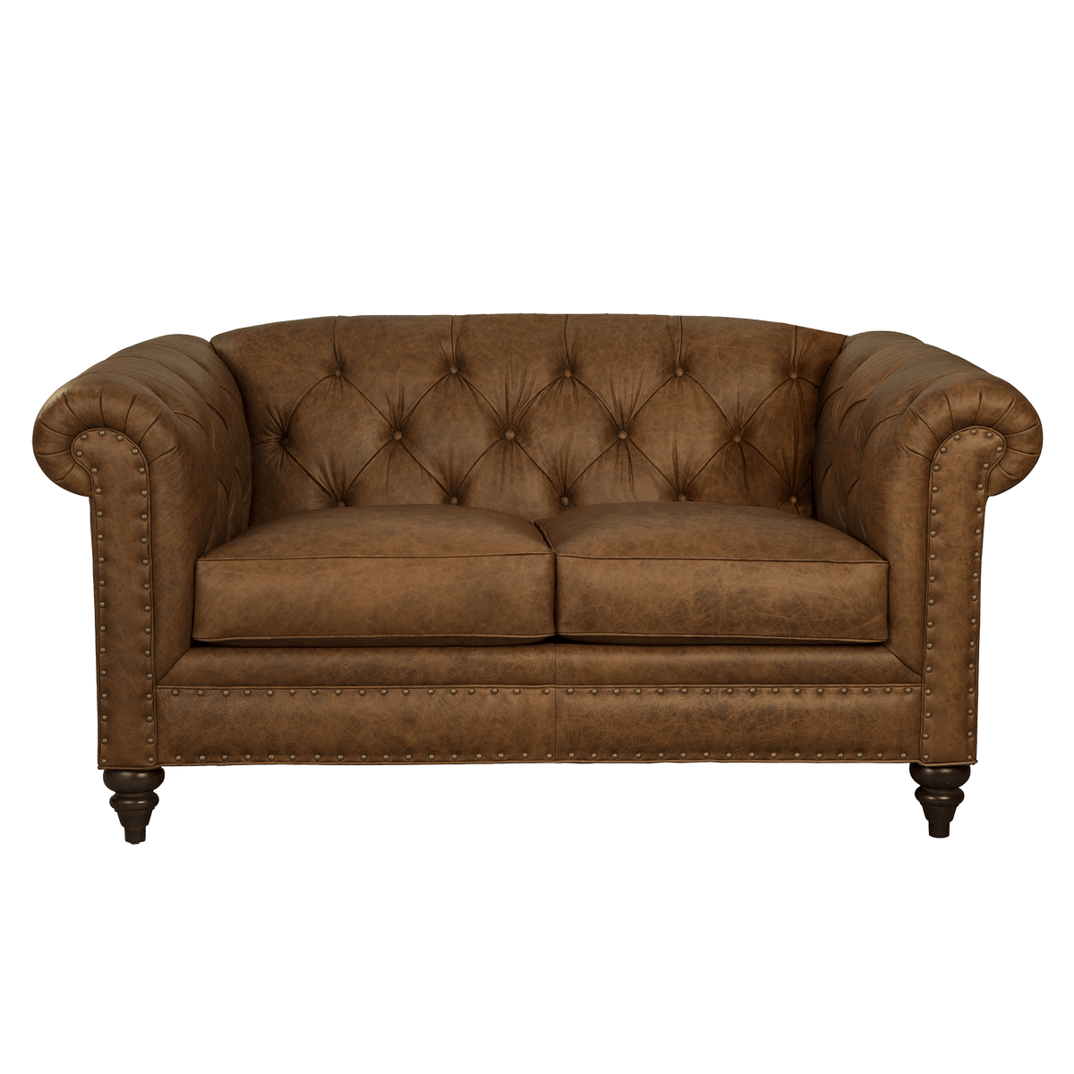 Ulrika Genuine Leather Loveseat - Made in U.S.A. - Coja