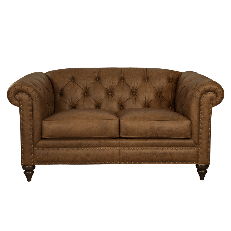 Ulrika Genuine Leather Loveseat - Made in U.S.A. - Coja