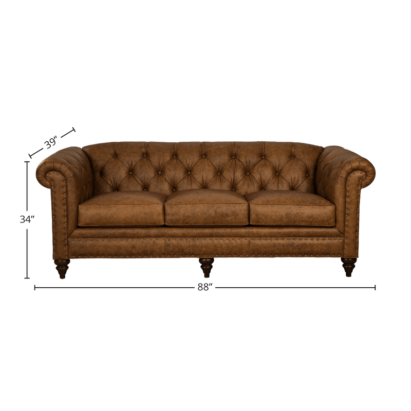 Ulrika Genuine Leather Sofa - Made in U.S.A. - Coja