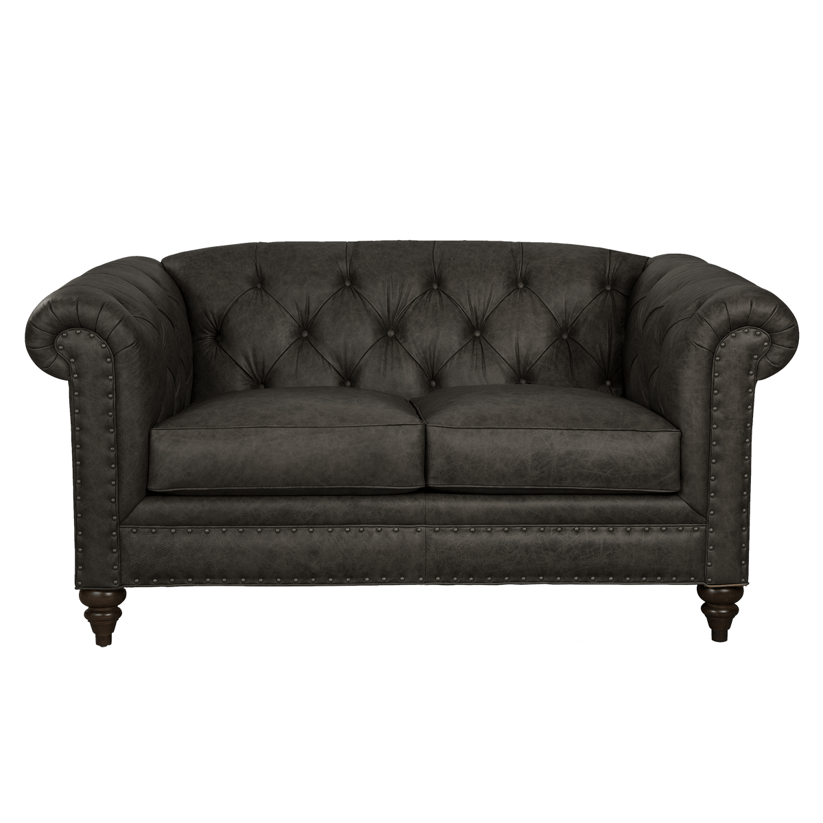 Ulrika Genuine Leather Loveseat - Made in U.S.A. - Coja