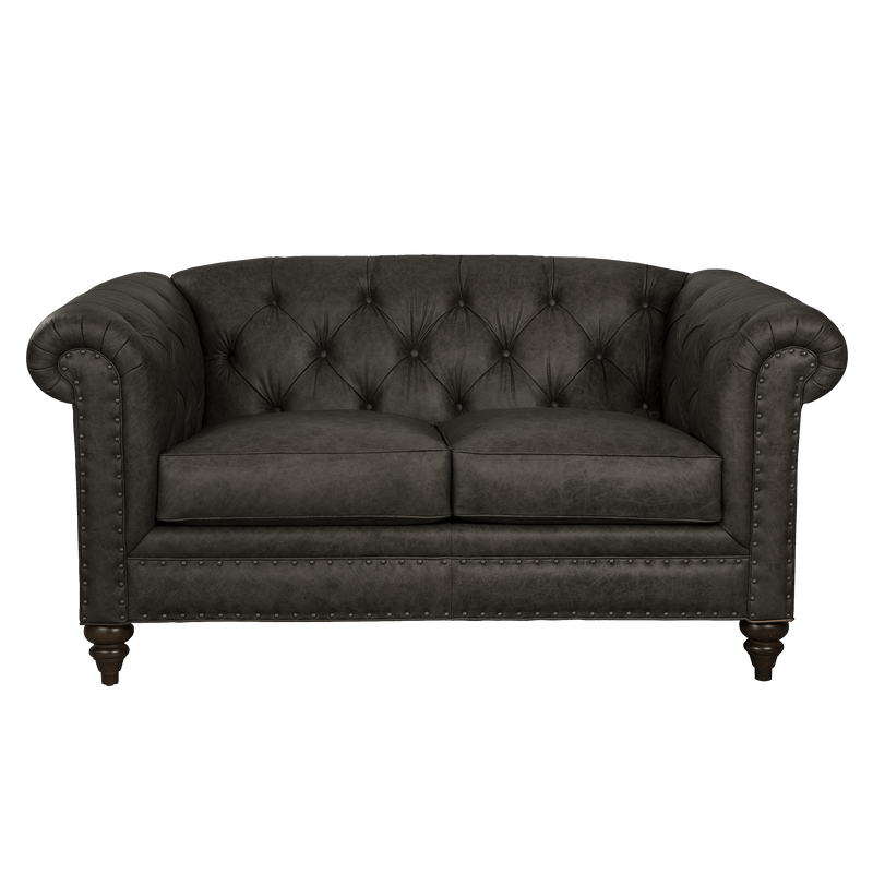 Ulrika Genuine Leather Loveseat - Made in U.S.A. - Coja