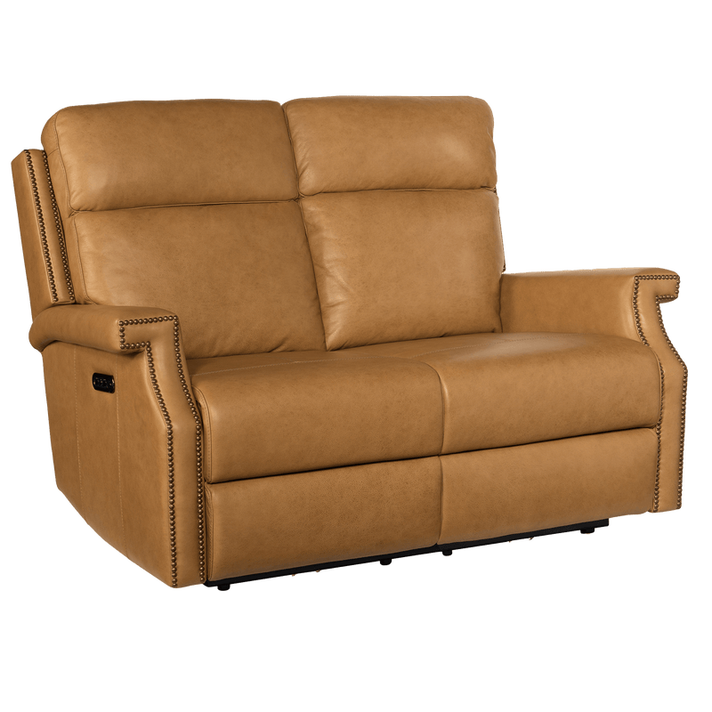 Veliko 57.5" Wide Upholstered Leather Loveseat - Coja