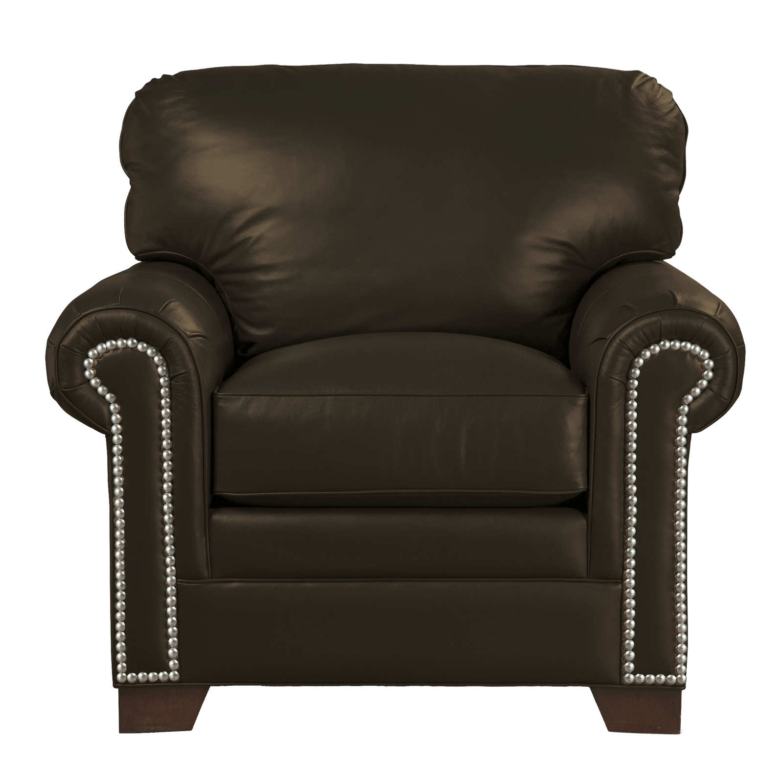 Vidonia Genuine Leather Armchair - Made in U.S.A.