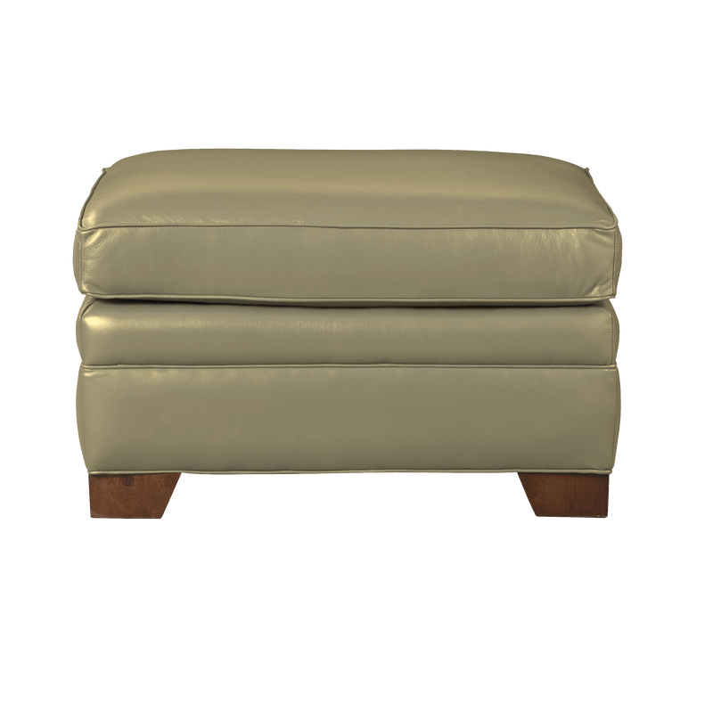 Vidonia Genuine Leather Ottoman - Made in U.S.A. - Coja