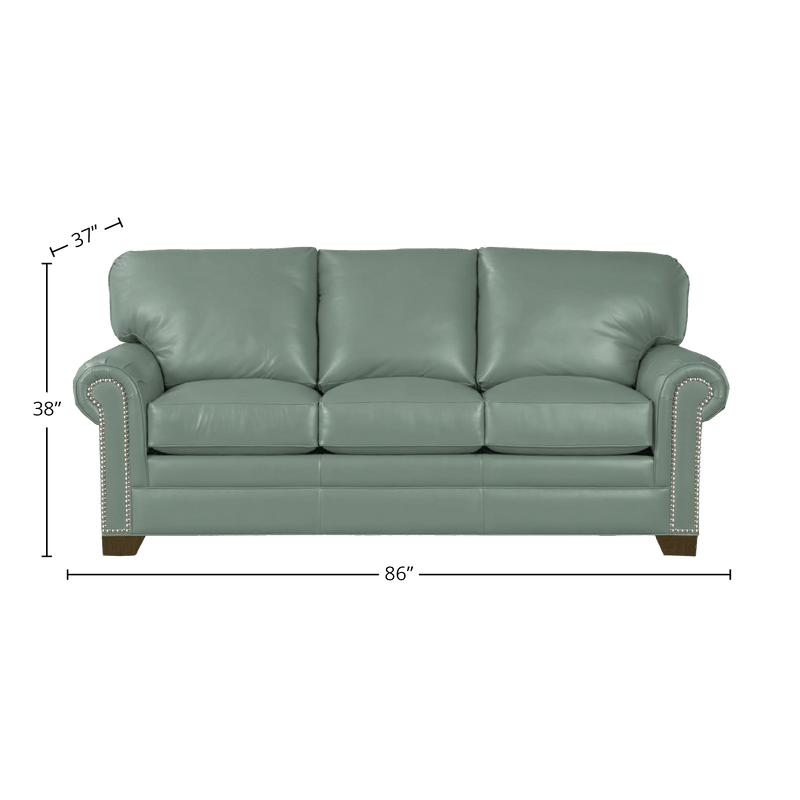 Vidonia Genuine Leather Sofa - Made in U.S.A. - Coja