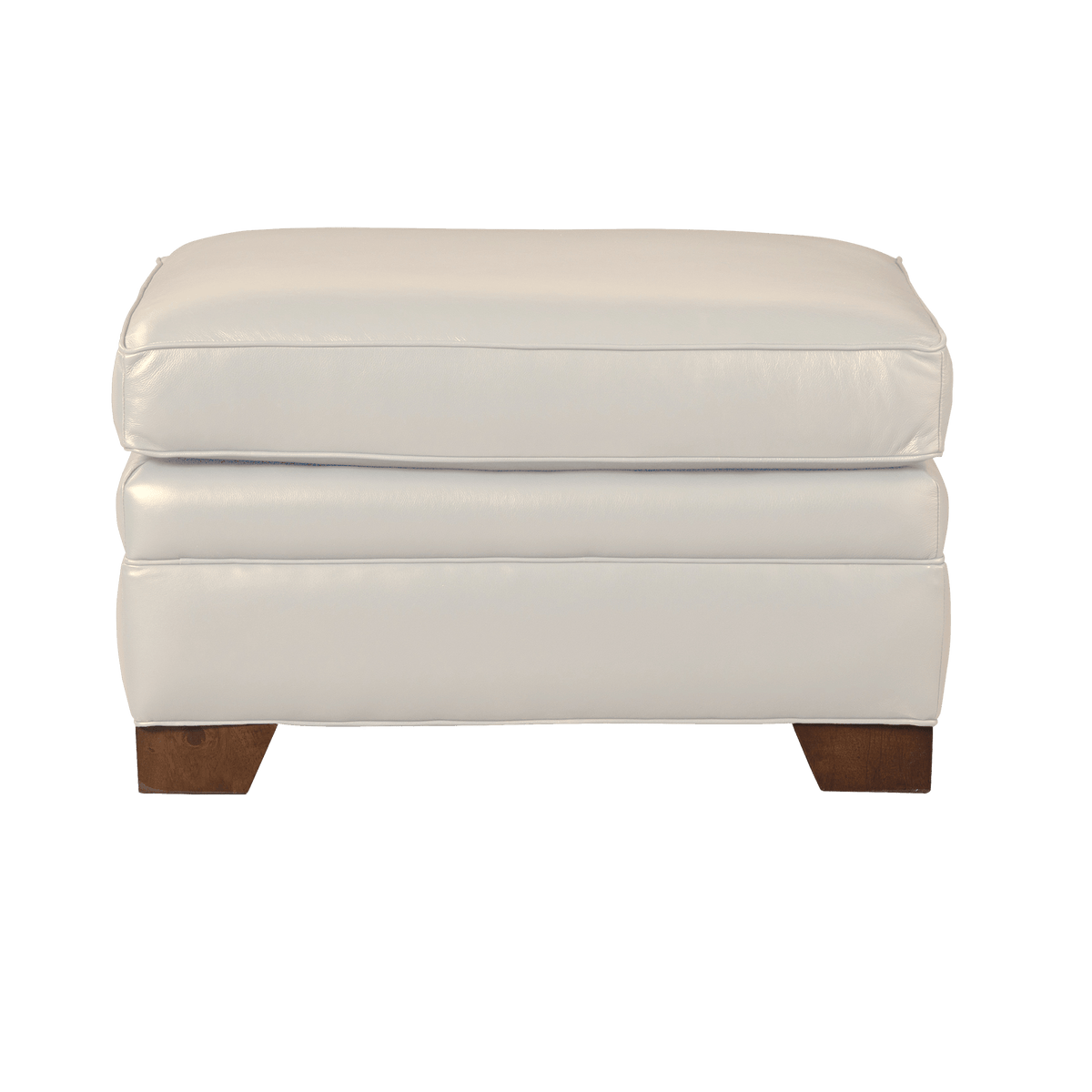 Vidonia Genuine Leather Ottoman - Made in U.S.A. - Coja