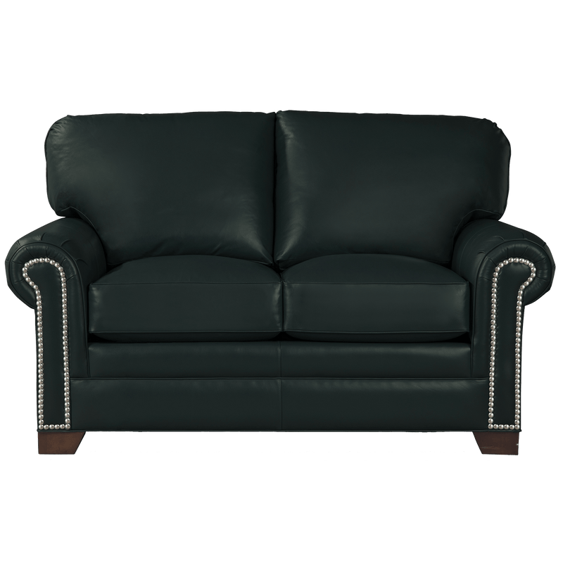 Vidonia Genuine Leather Loveseat - Made in U.S.A. - Coja