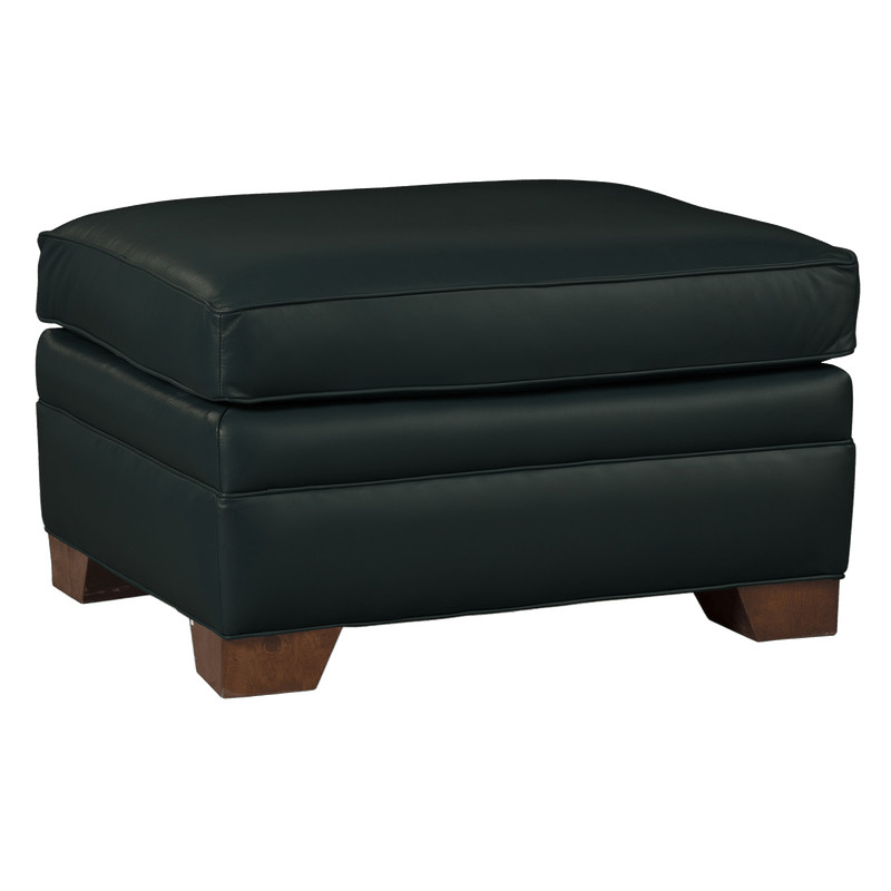 Vidonia Genuine Leather Ottoman - Made in U.S.A. - Coja