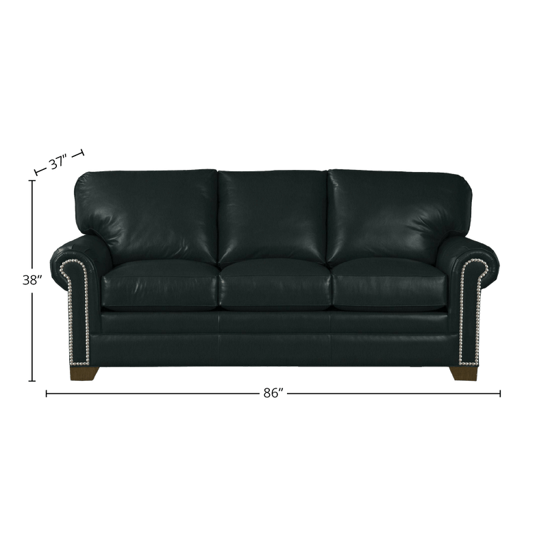 Vidonia Genuine Leather Sofa - Made in U.S.A. - Coja