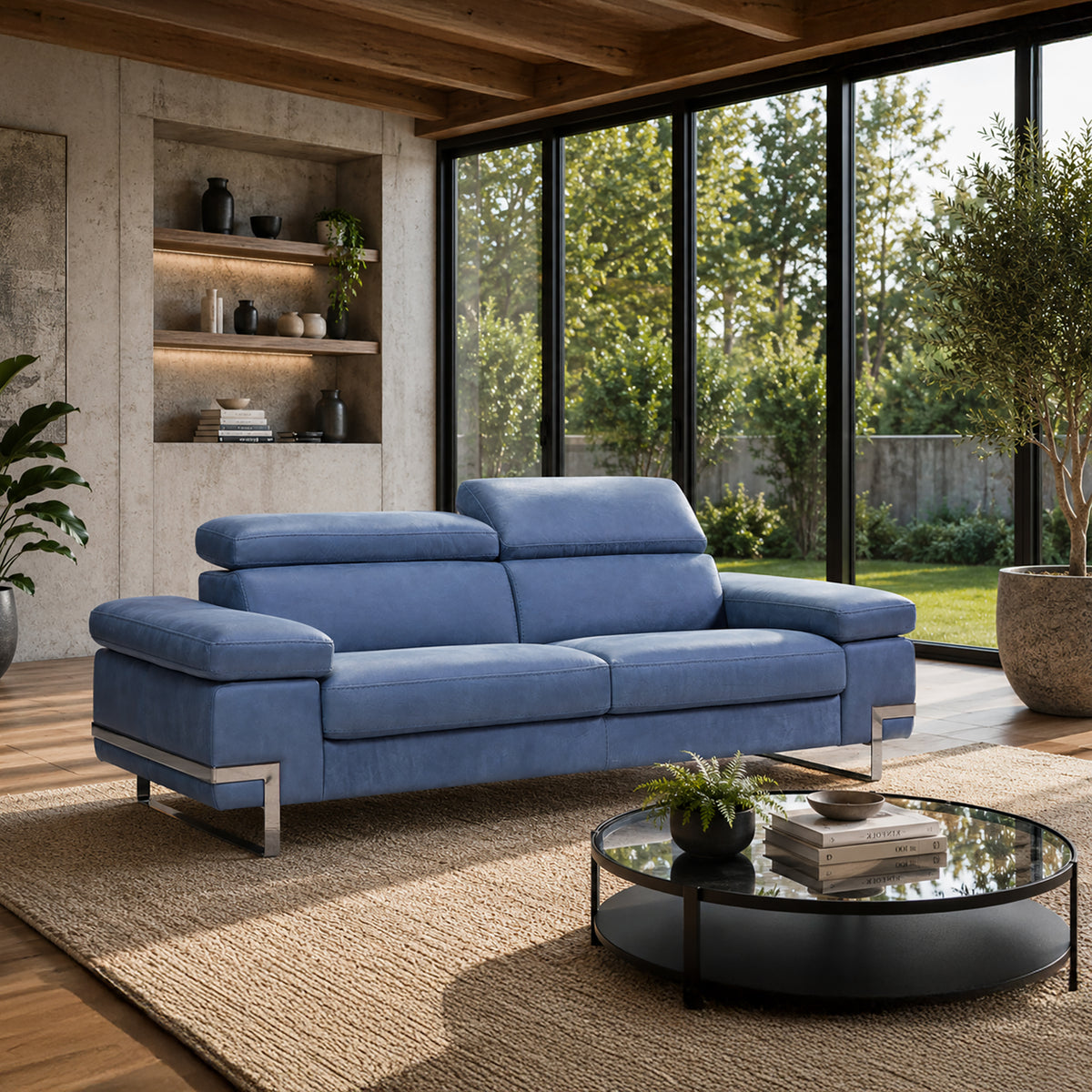 Vittoria Contemporary Italian Leather Sofa - Coja