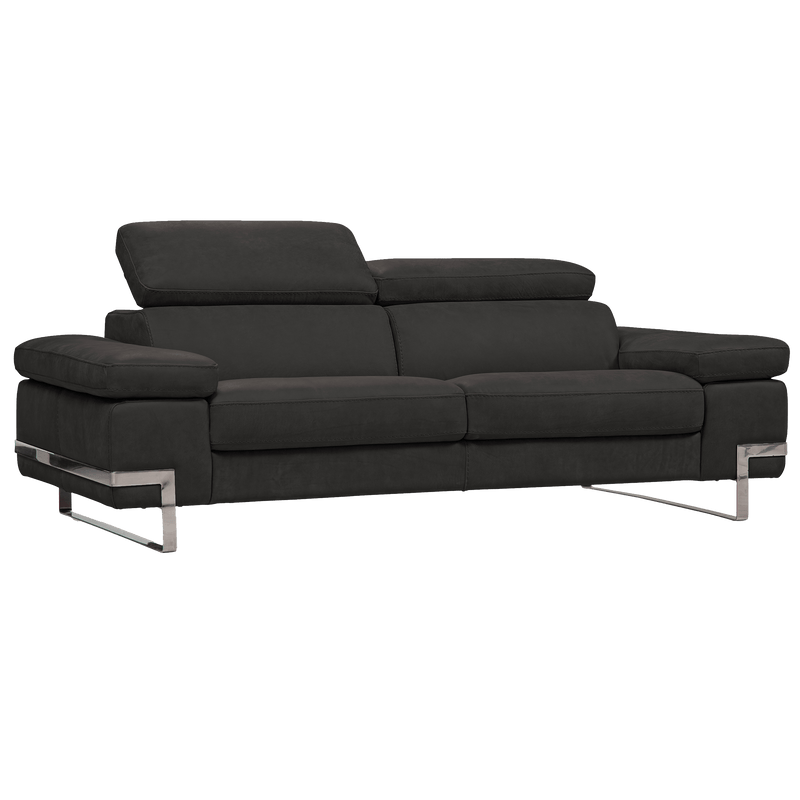 Vittoria Contemporary Italian Leather Loveseat - Coja