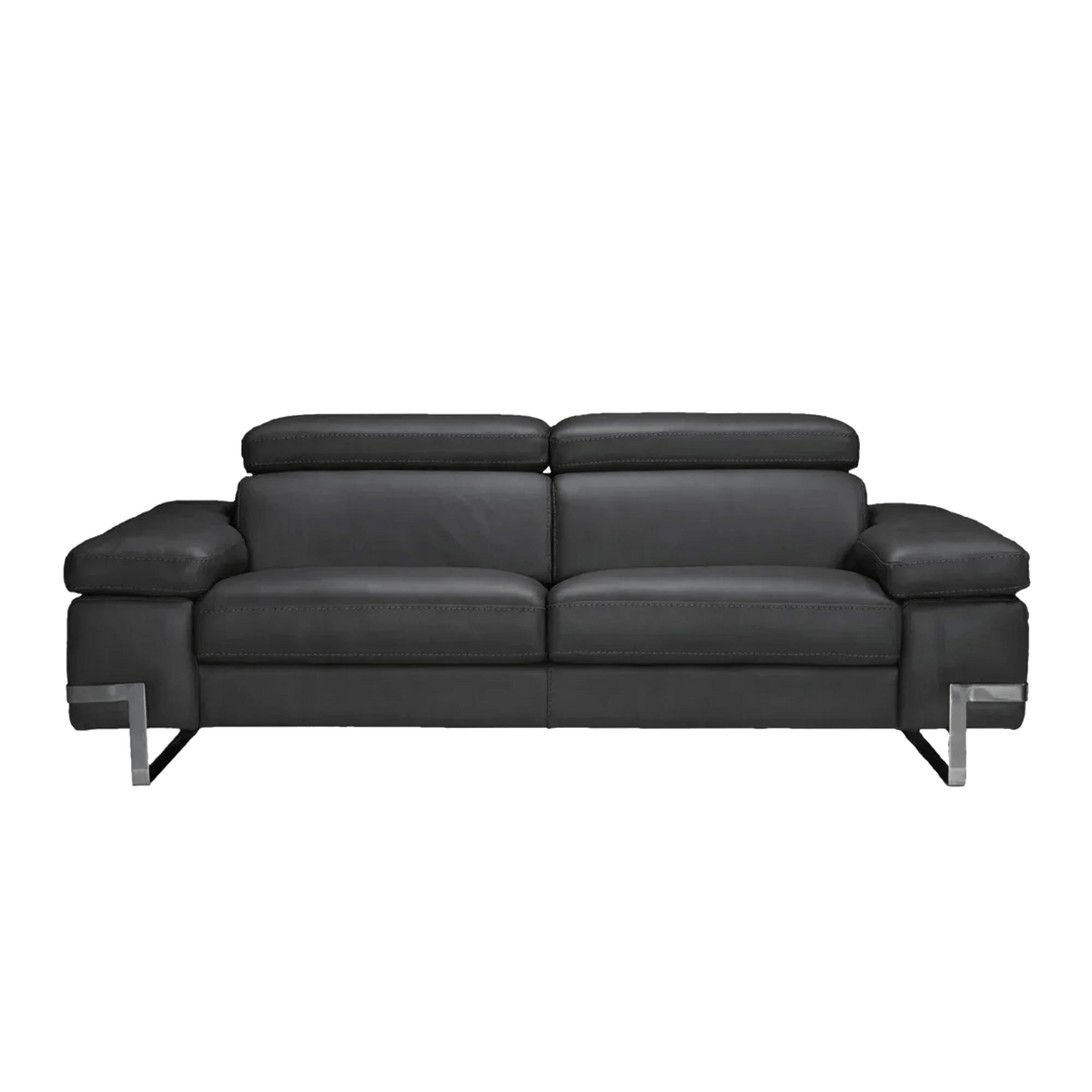Vittoria Contemporary Italian Leather Loveseat - Coja