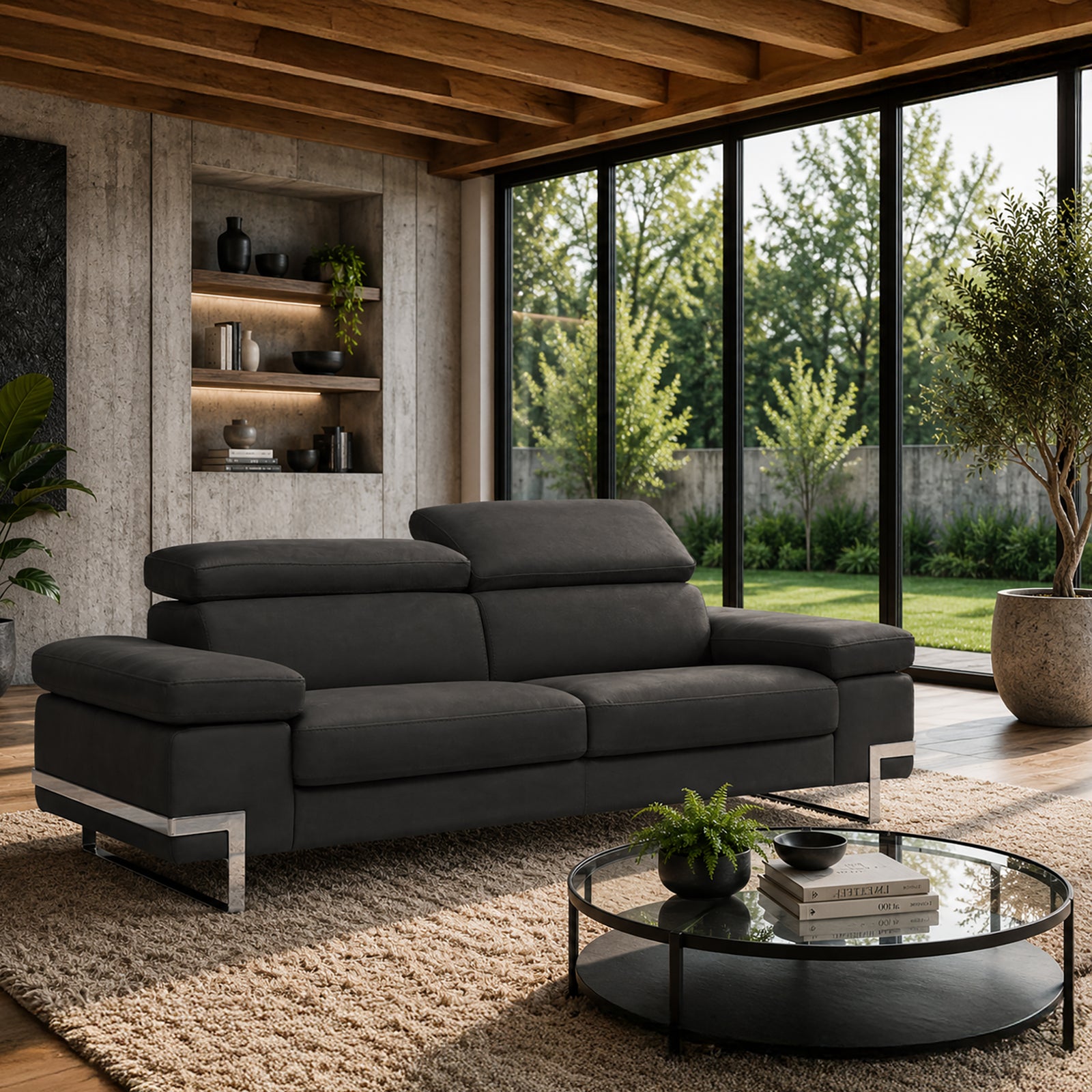 Vittoria Contemporary Italian Leather Sofa - Coja