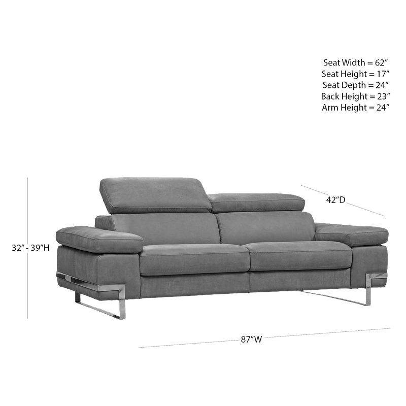 Vittoria Contemporary Italian Leather Sofa - Coja
