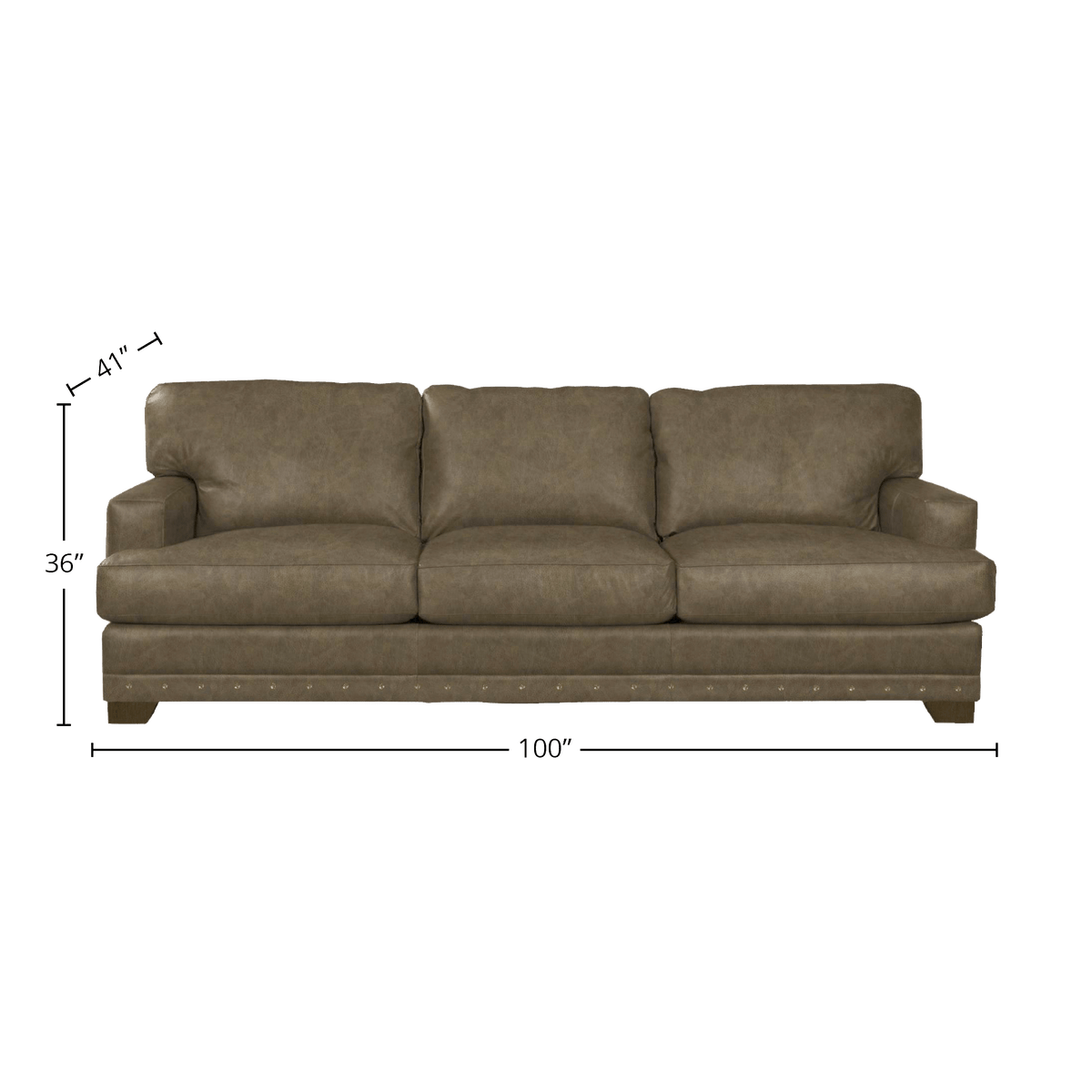 Warrdine Genuine Leather Sofa - Made in U.S.A. - Coja