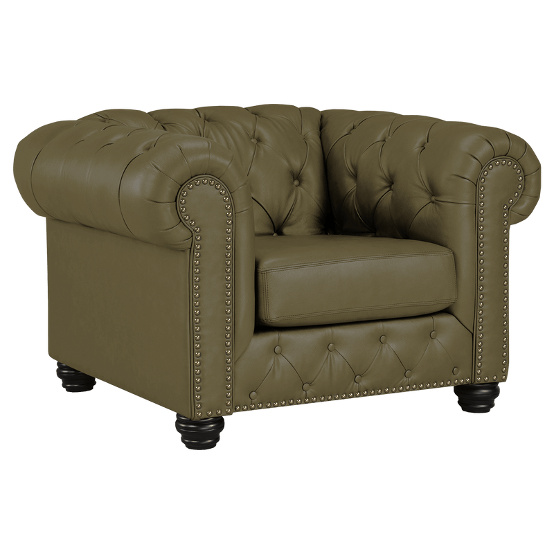 Wigan Top Grain Leather Sofa and Two Chair Set - Coja