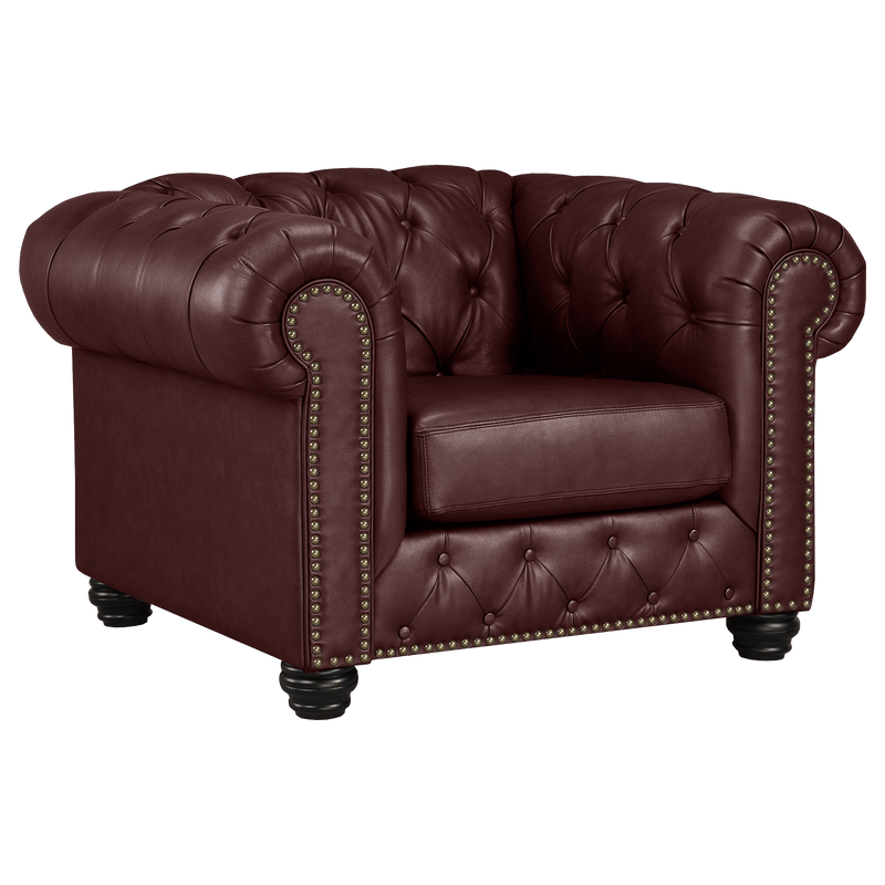 Wigan Top Grain Leather Sofa and Two Chair Set - Coja