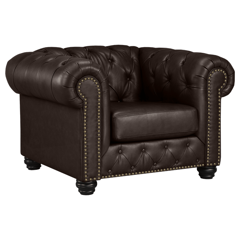 Wigan Top Grain Leather Sofa and Armchair Set - Coja