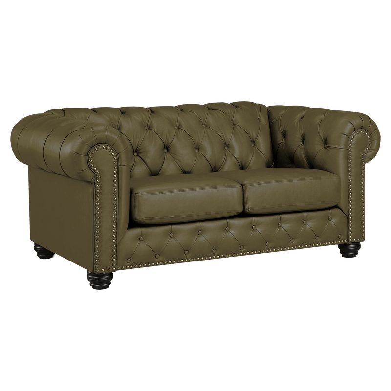 Wigan Top Grain Leather Loveseat - Coja