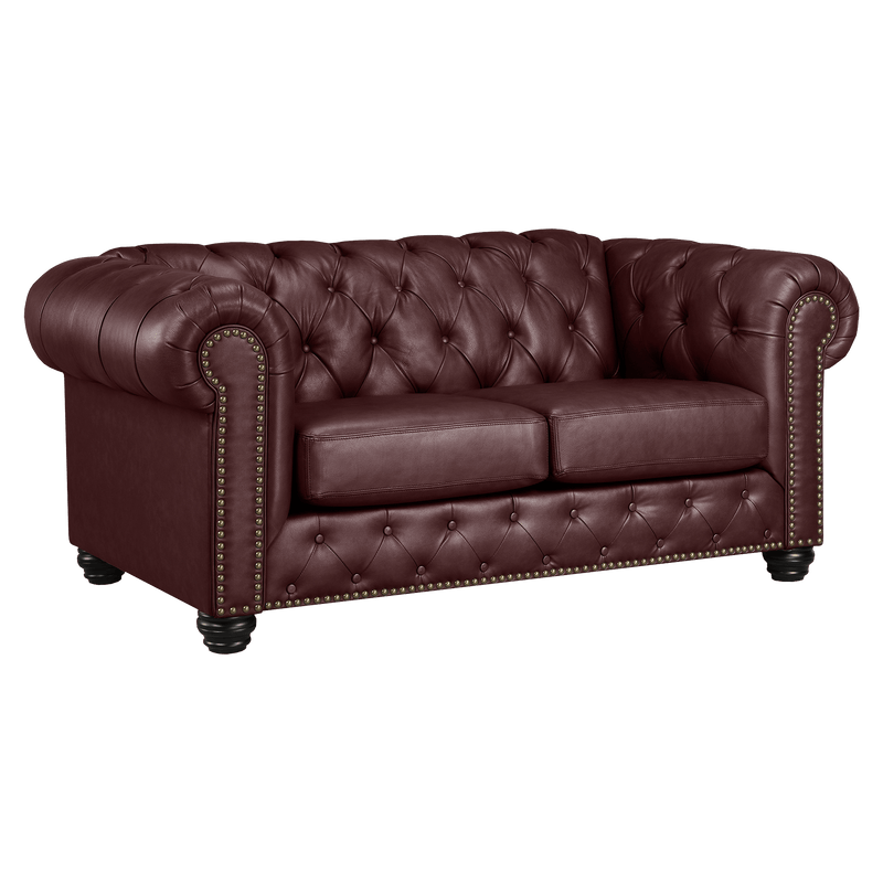 Wigan Top Grain Leather Loveseat - Coja