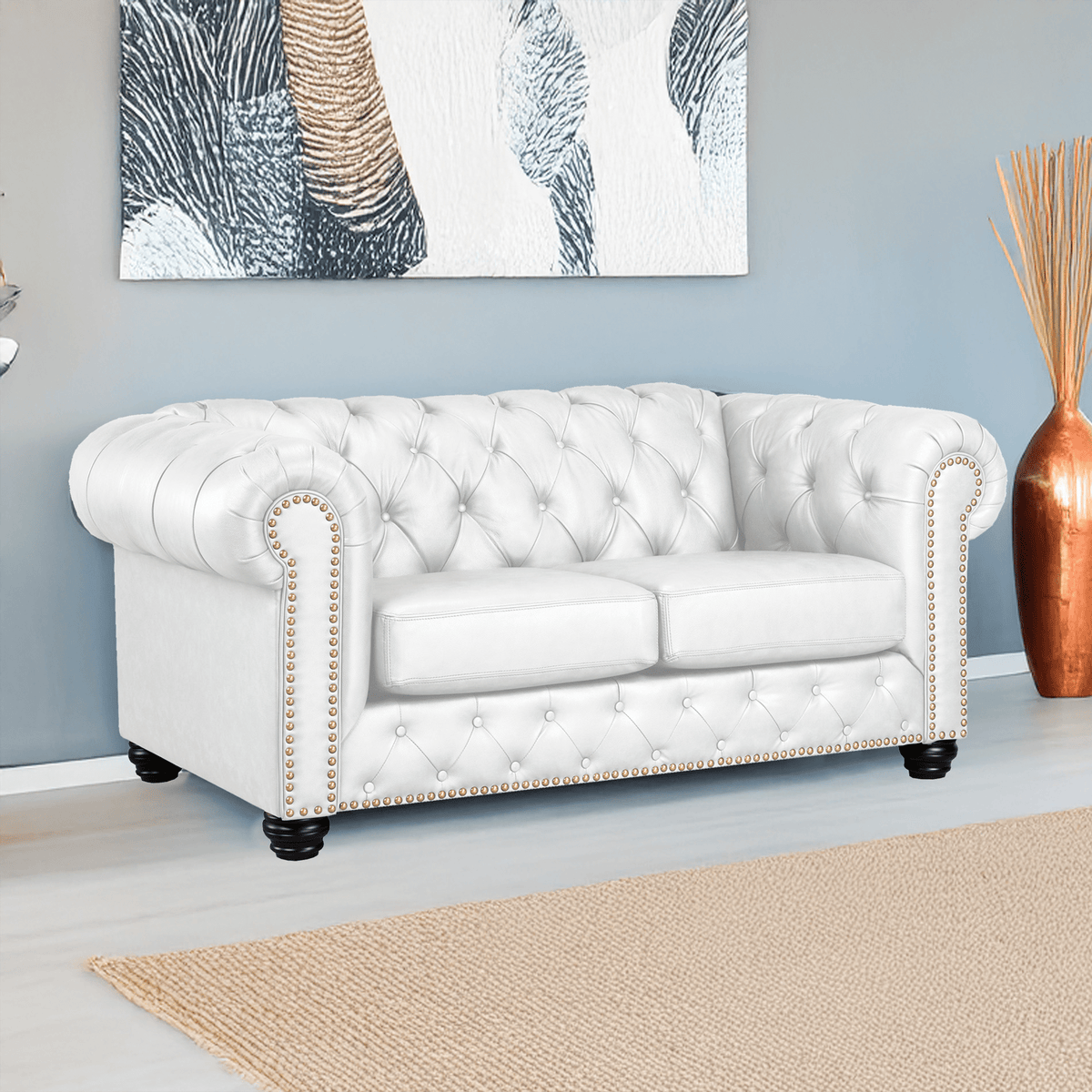 Wigan Top Grain Leather Loveseat - Coja