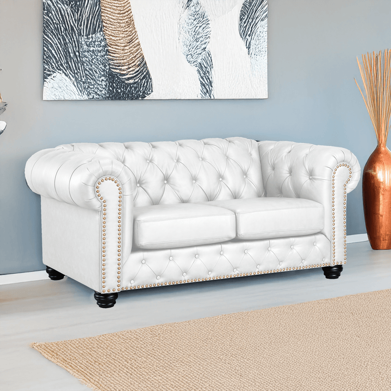 Wigan Top Grain Leather Loveseat - Coja