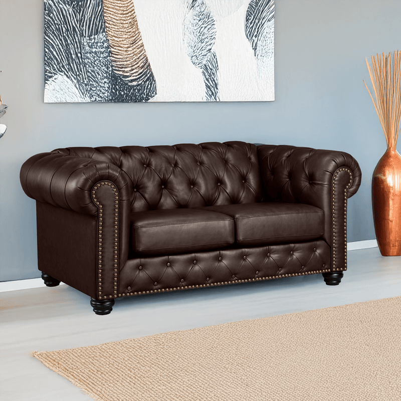 Wigan Top Grain Leather Loveseat - Coja