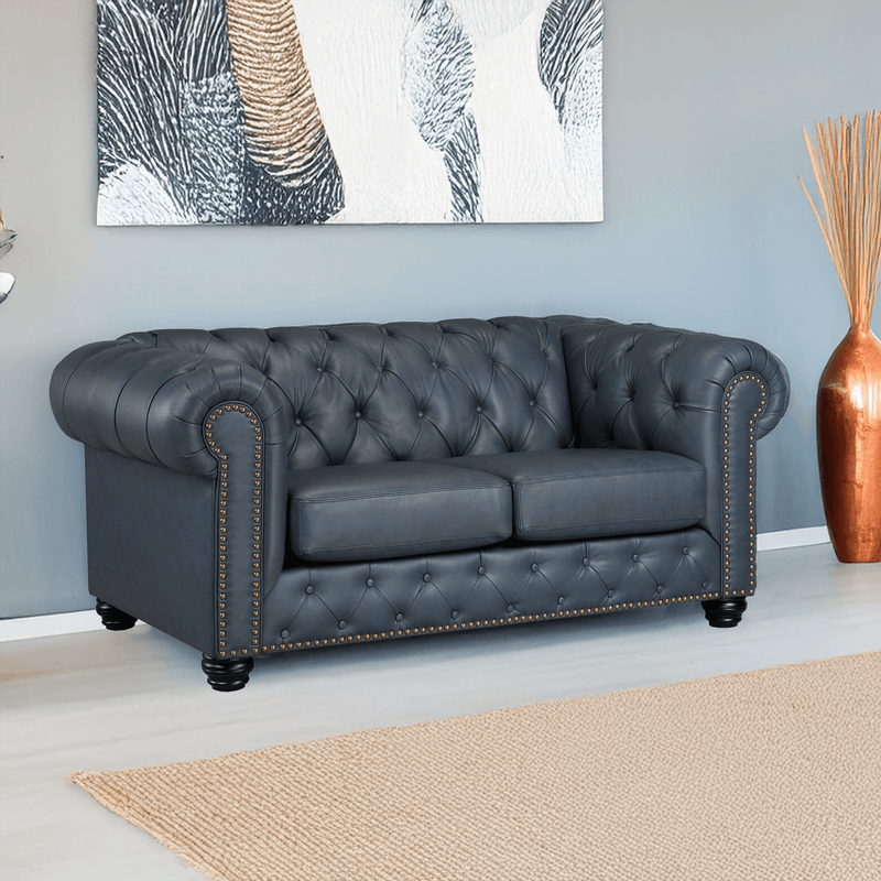 Wigan Top Grain Leather Loveseat - Coja