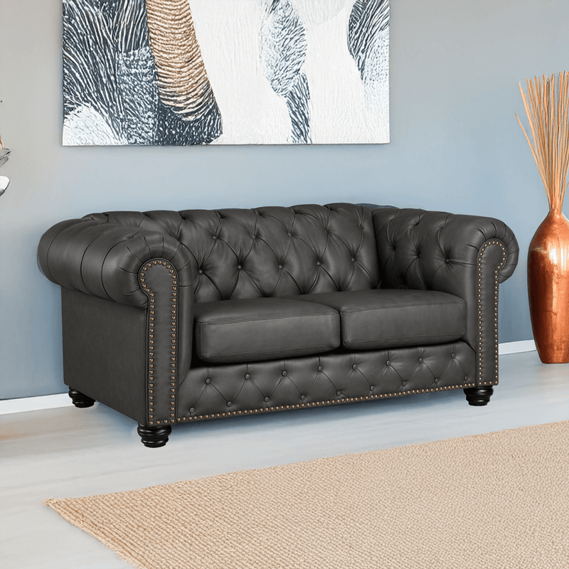 Wigan Top Grain Leather Loveseat - Coja