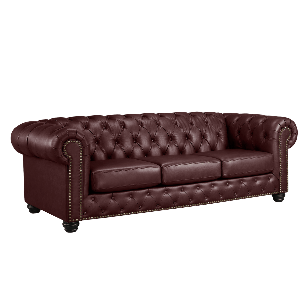 Wigan Top Grain Leather Sofa, Loveseat and Armchair Set - Coja