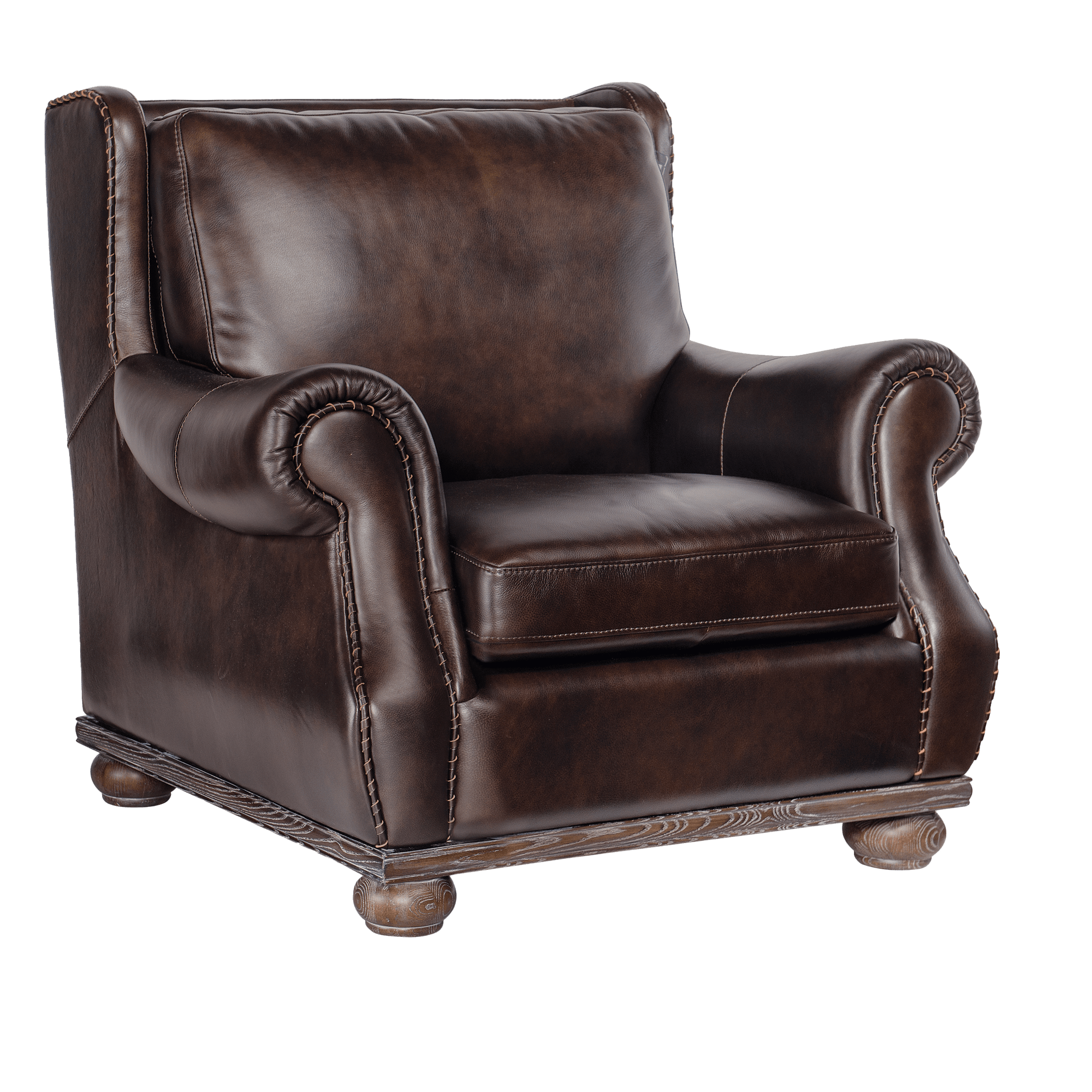 Witney 41.5" Wide Side Chair, Leather