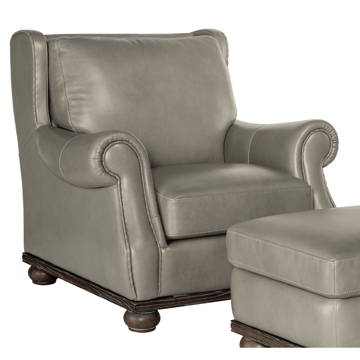 Witney 41.5&quot; Wide Side Chair, Leather - Coja
