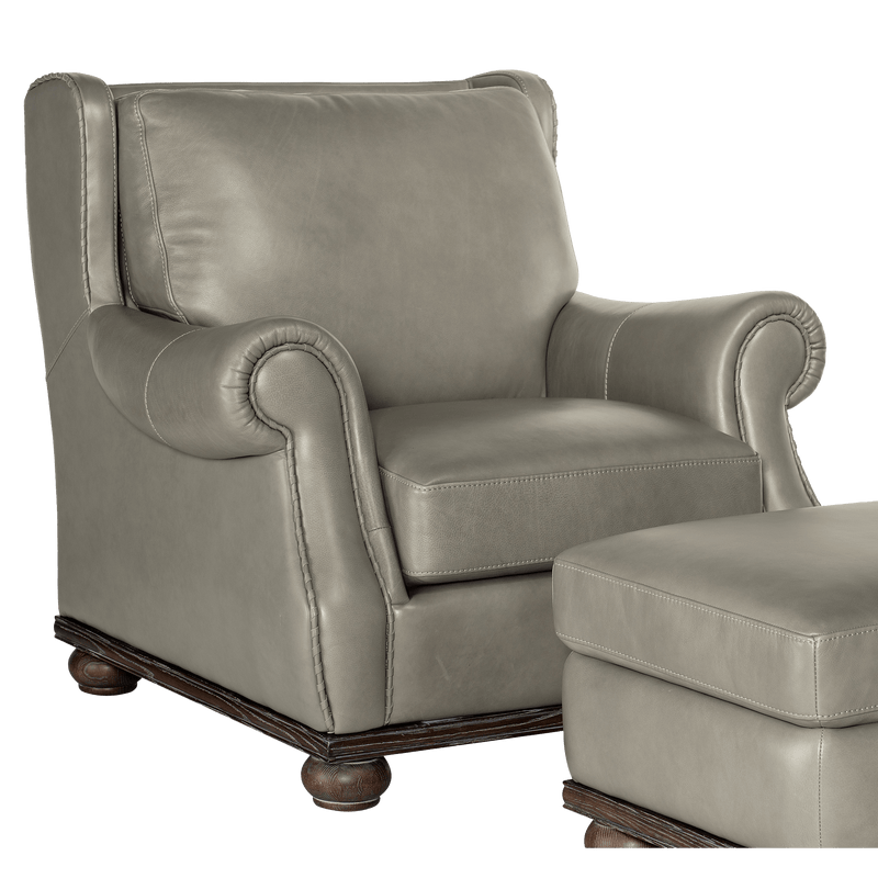 Witney 41.5" Wide Side Chair, Leather - Coja