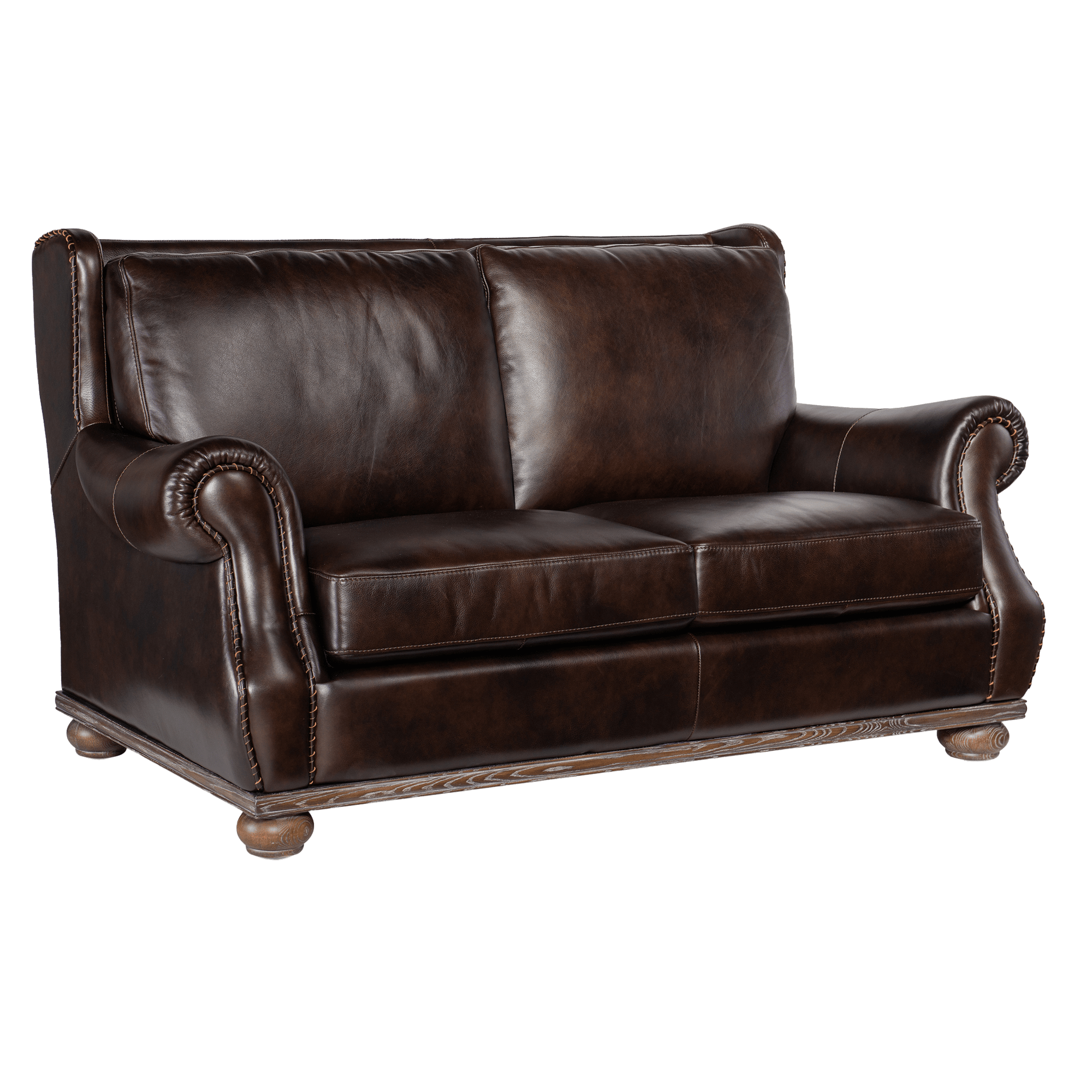 Witney 70.5" Wide Upholstered Leather Loveseat