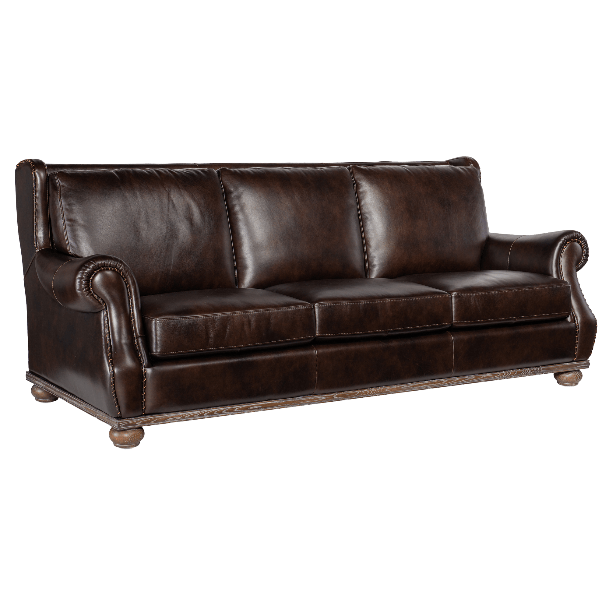 Witney 96.5" Wide Upholstered Leather Sofa