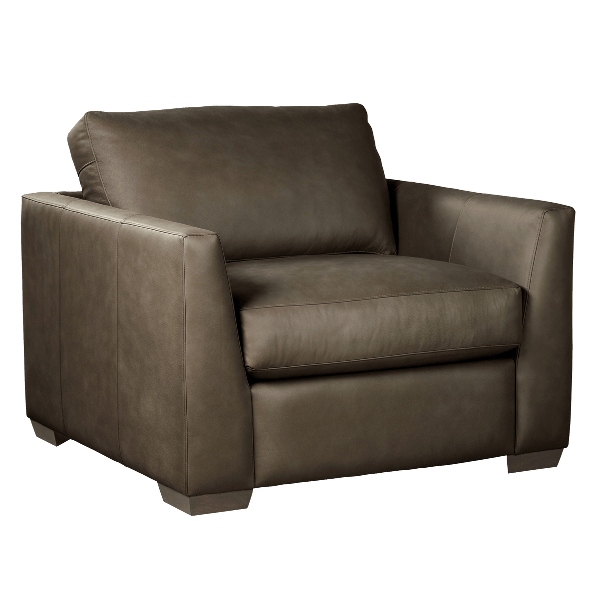 Yolainne Genuine Leather Chair and a Half - Made in U.S.A. - Coja