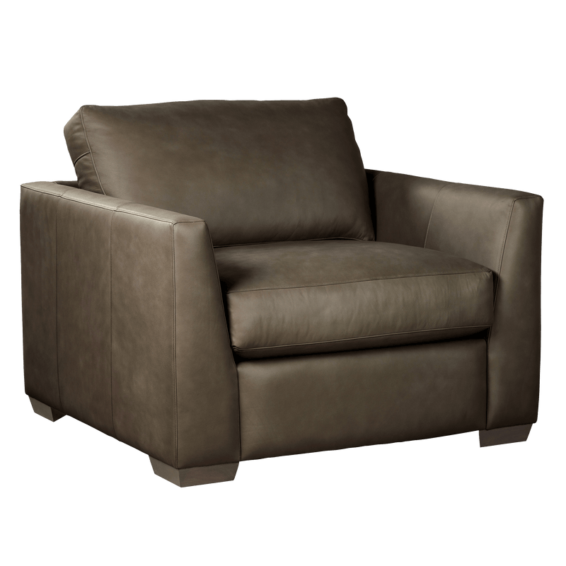 Yolainne Genuine Leather Chair and a Half - Made in U.S.A. - Coja