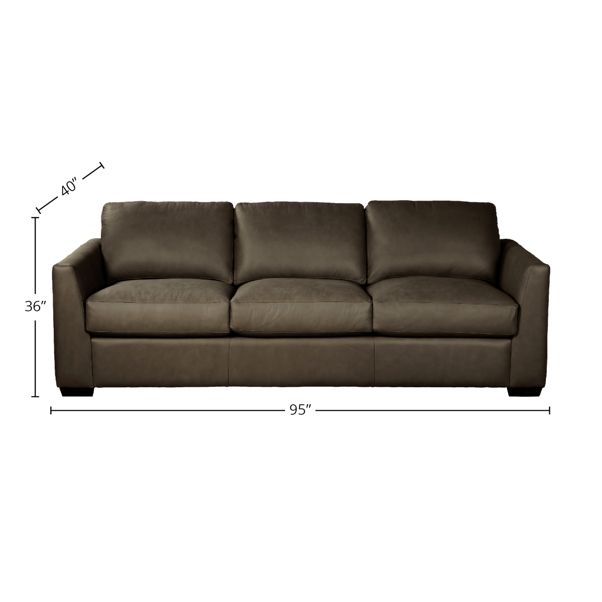 Yolainne Genuine Leather Sofa - Made in U.S.A. - Coja